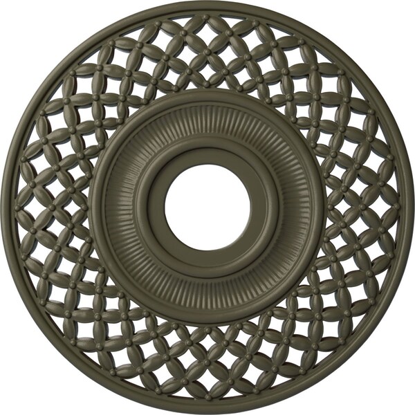 Ekena Millwork Robin Ceiling Medallion (Fits Canopies up to 6 1/4"), 22 1/4"OD x 4 3/4"ID x 1 1/4"P, Witch Hazel CM22RBWHF - main
